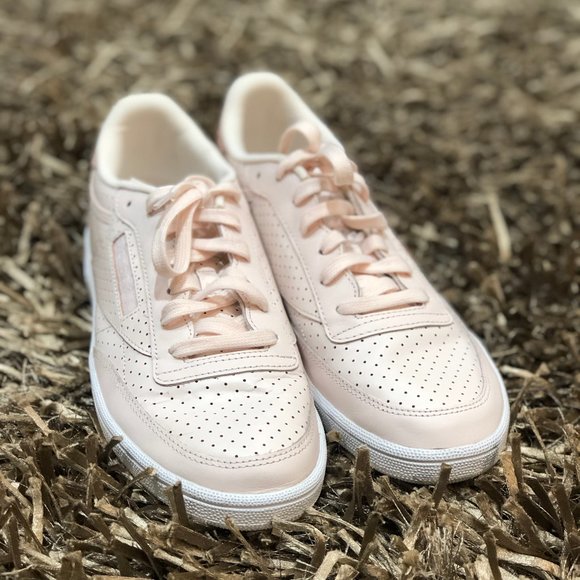 Reebok Shoes - Reebok Club C 85 Popped Perf Chalk Pink. Sz 9.5